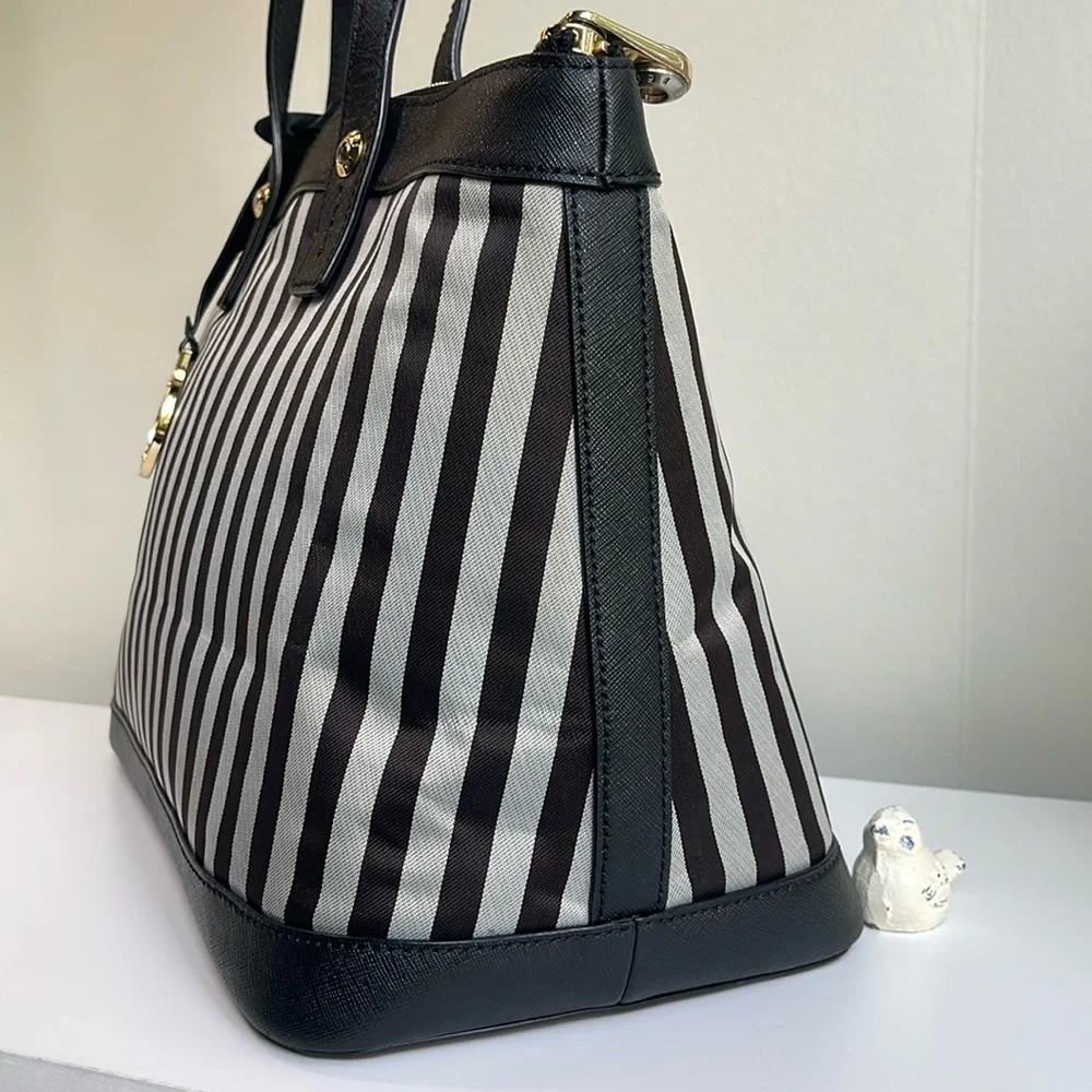 HENRI BENDEL Centennial Stripe Satchel Bag